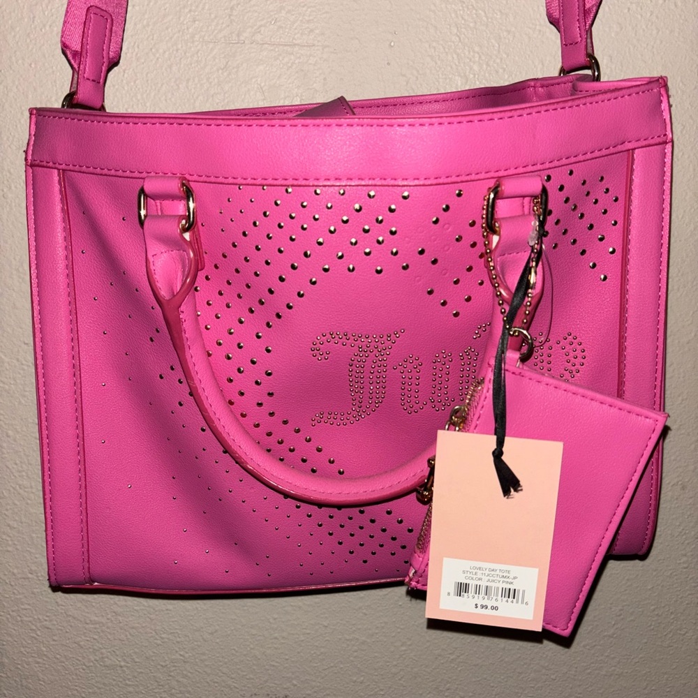 Pink Studded Juicy Women's Bag